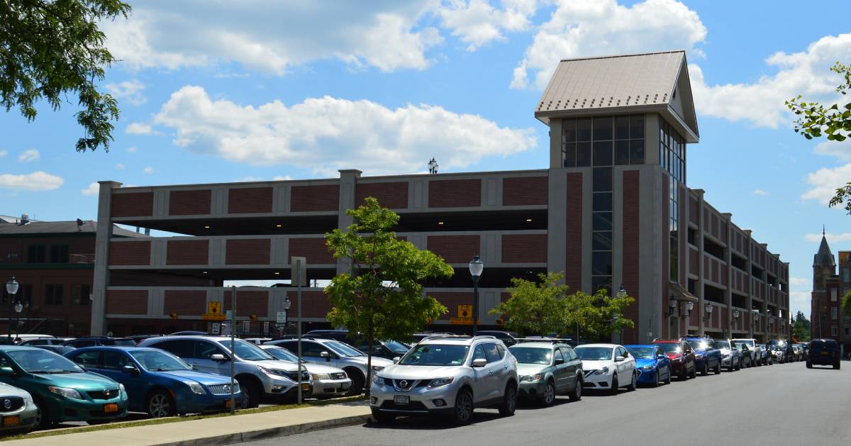 big parking garage