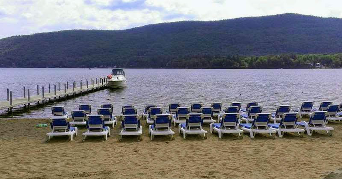 View of cove from Marine Village Resort's beach