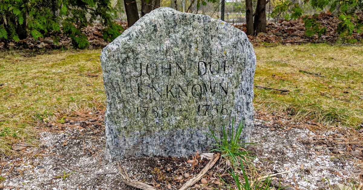john doe grave at fort william henry