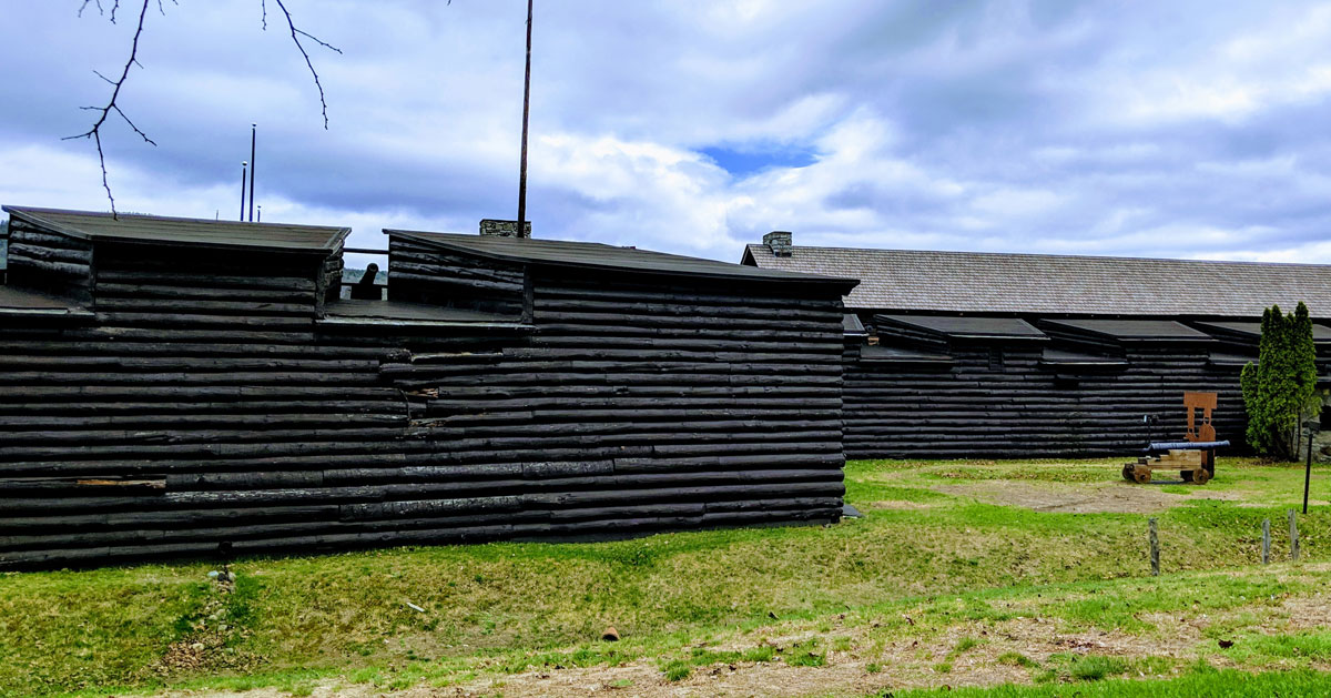 side view of fort henry