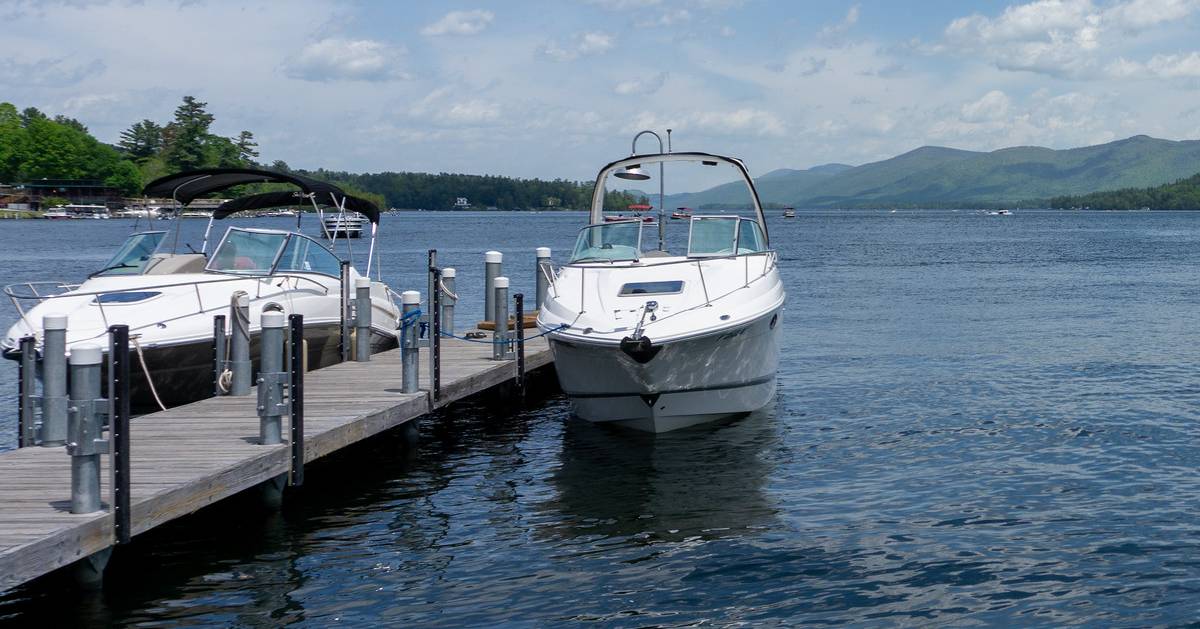 two boats docked