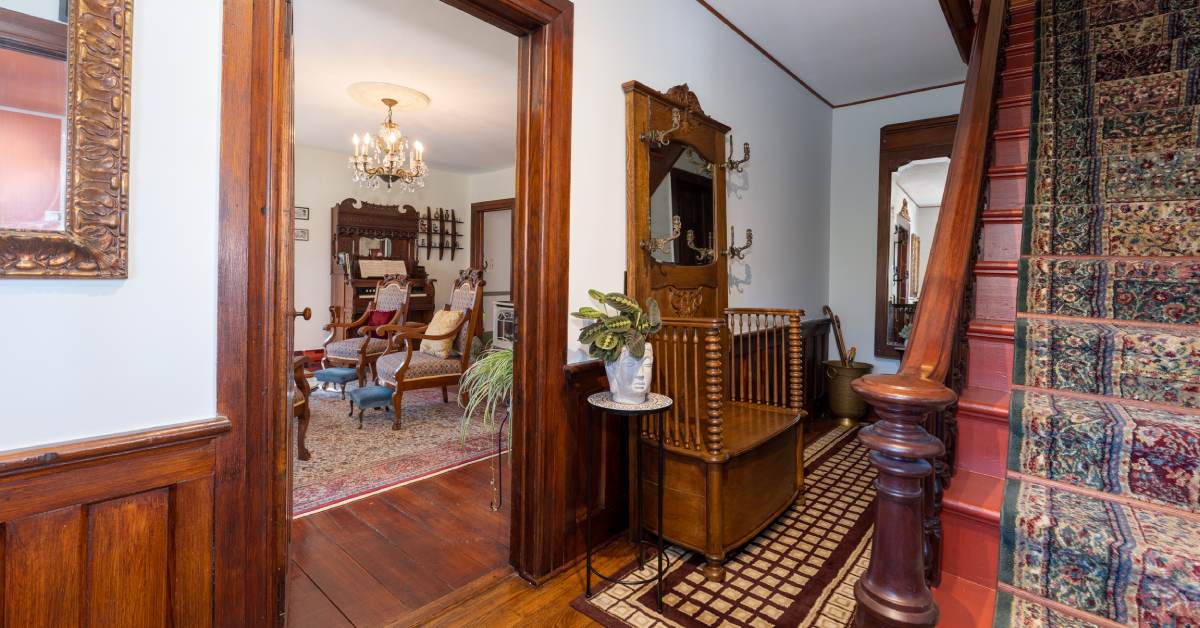 inside of a historic farmhouse