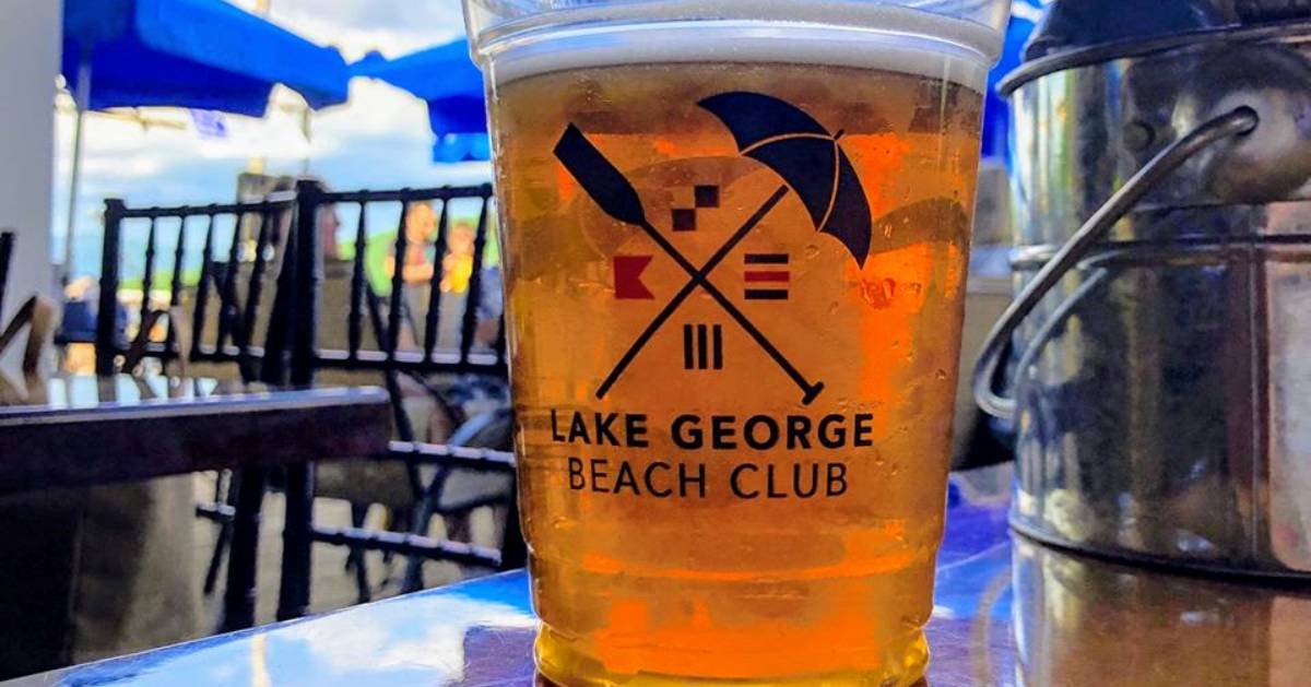 Lake George Beach Club beer