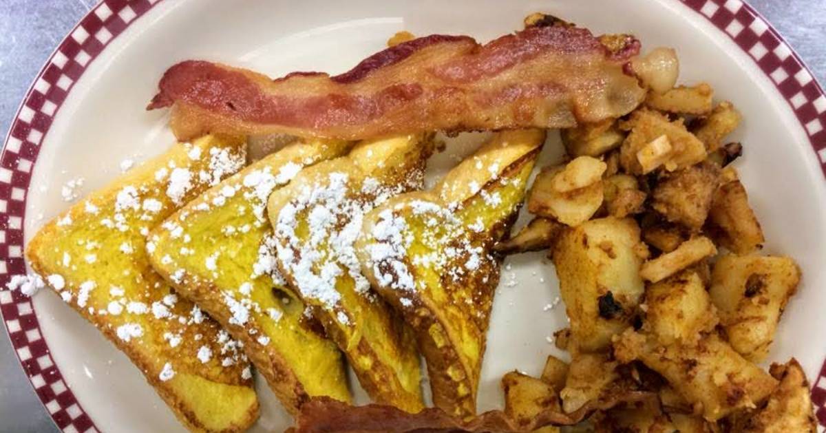 belgian waffles with powdered sugar