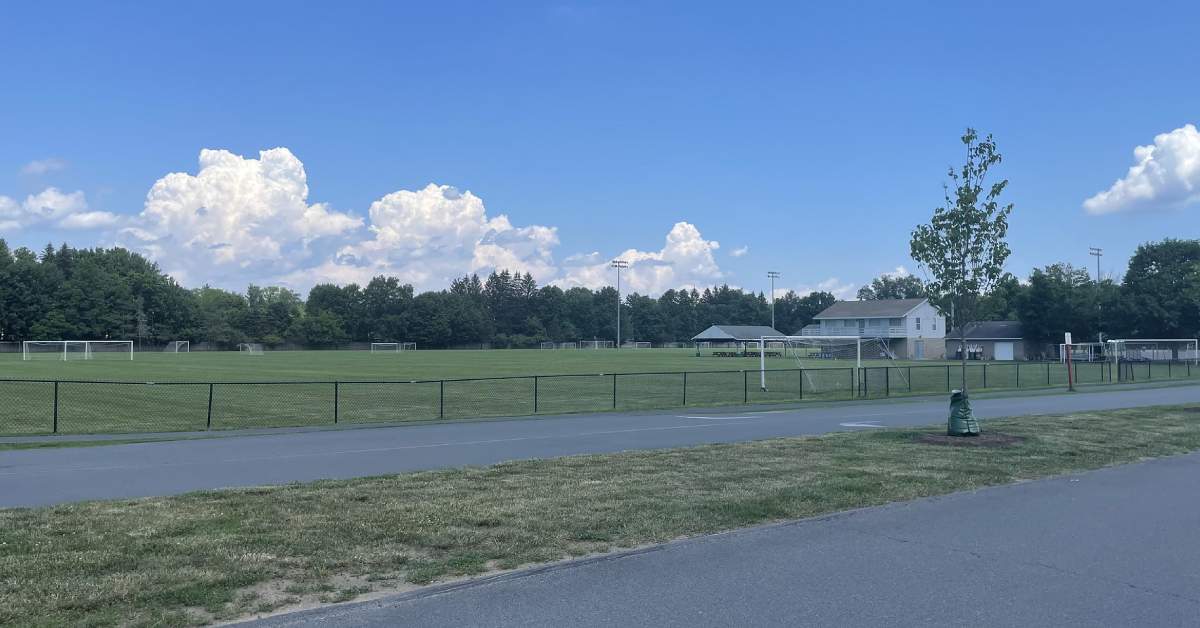 soccer fields in a park