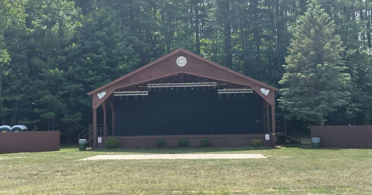 large amphitheater in a park