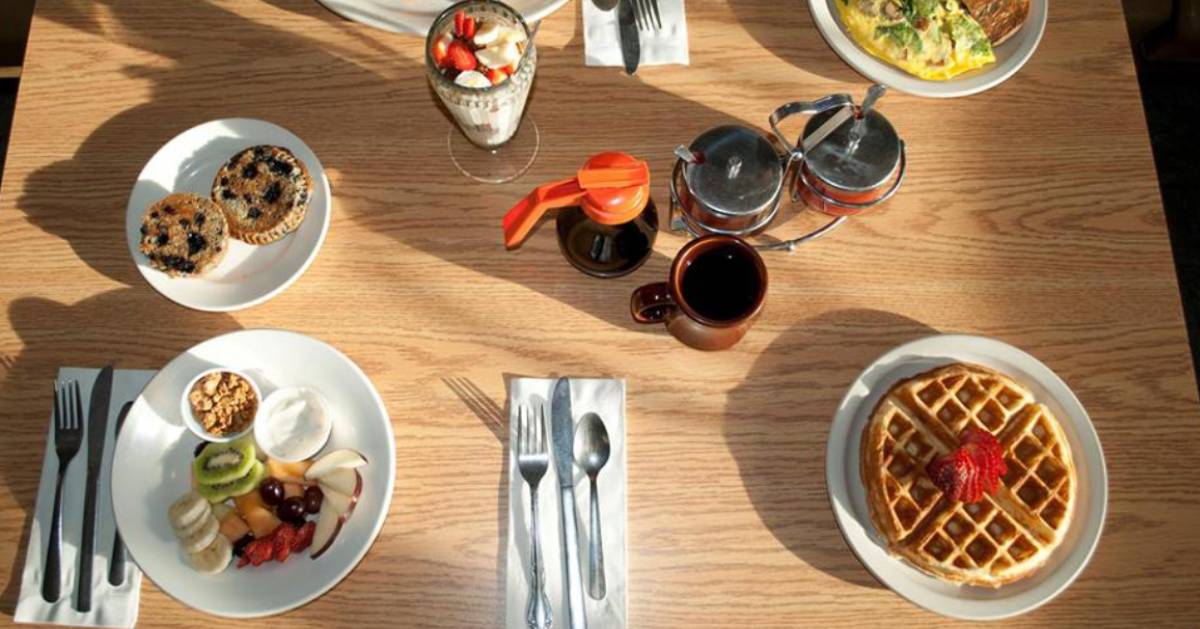 elegant breakfast spread out on table