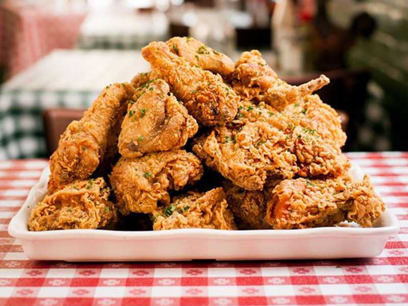 Fried chicken from Hattie's Restaurant