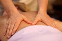 woman getting massage