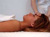 reiki healing on a woman