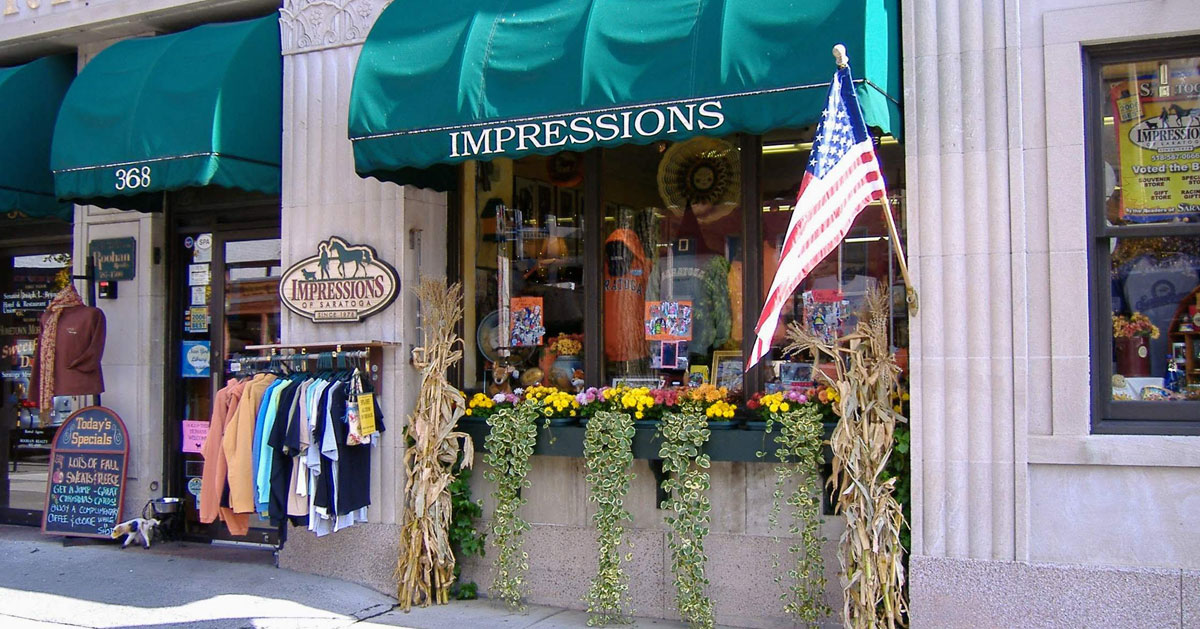 Impressions of Saratoga storefront