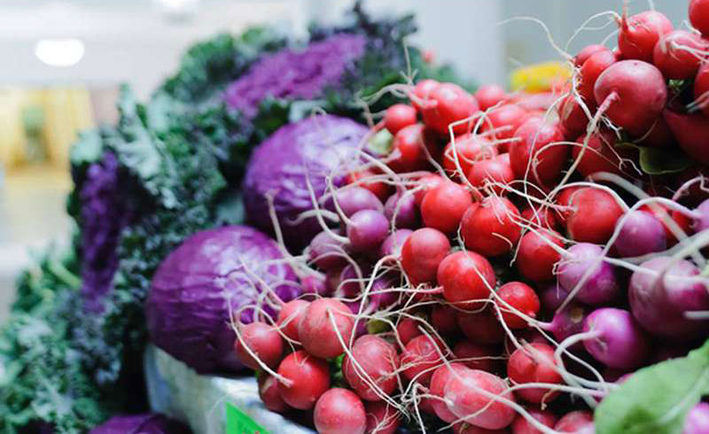 fresh beets and cabbage