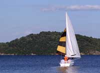 sailboat on saratoga lake