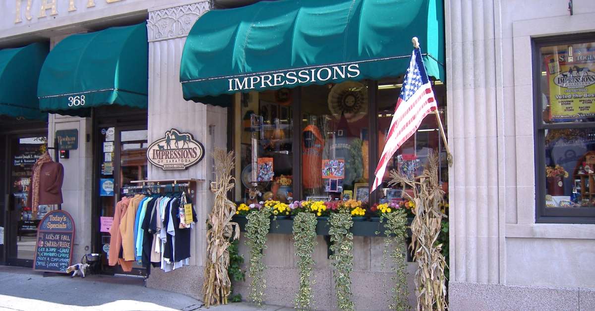 outside of impressions of saratoga store