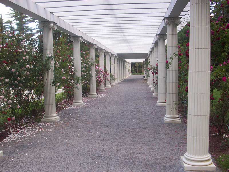 Column lined pathway at Yaddo Gardens