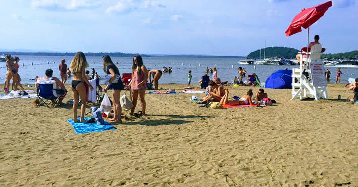 scene at beach