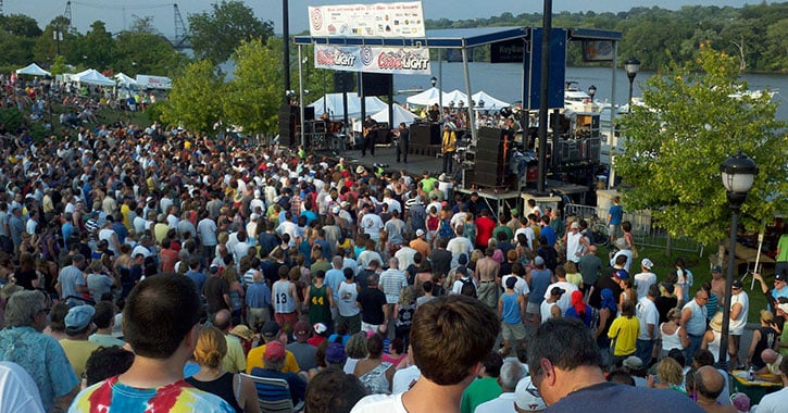 crowd at an Alive at Five concert