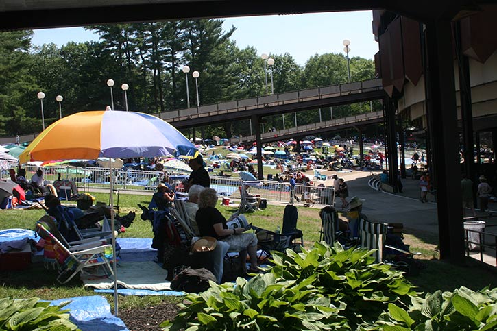 spac lawn during freihofer's jazz festival