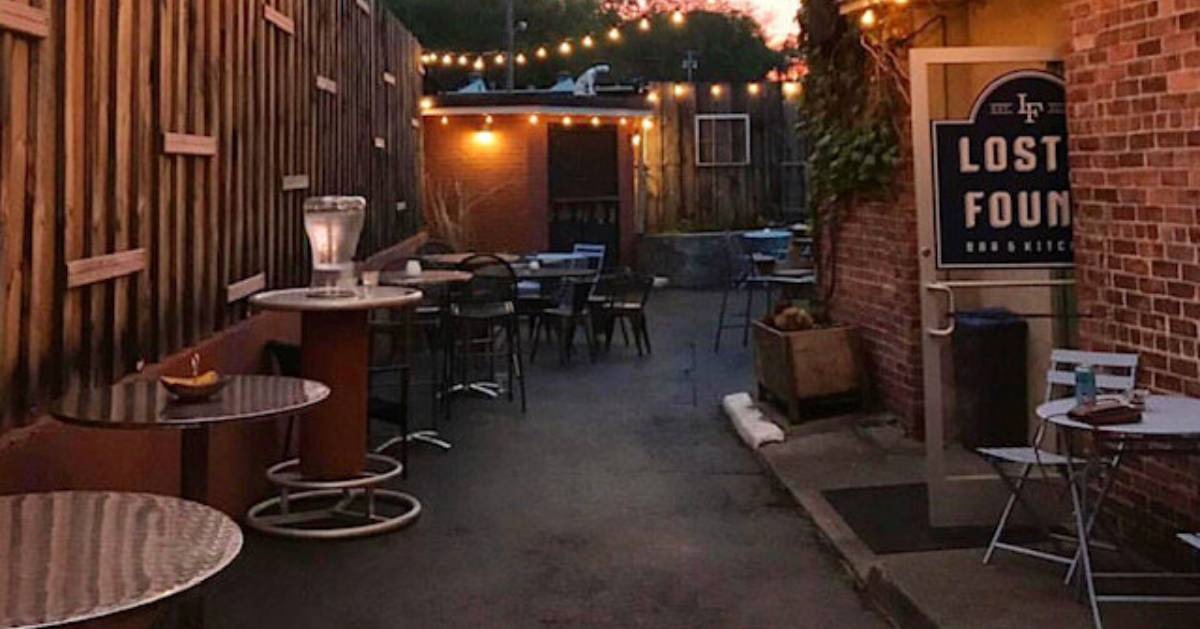 patio tables outside a restaurant