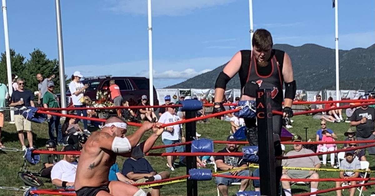 wrestling show at the festival