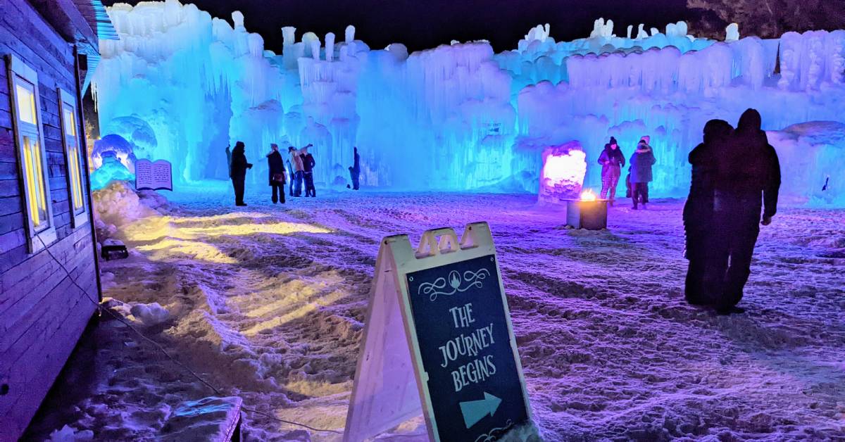 Ice Castles Winter Attraction in Lake NY