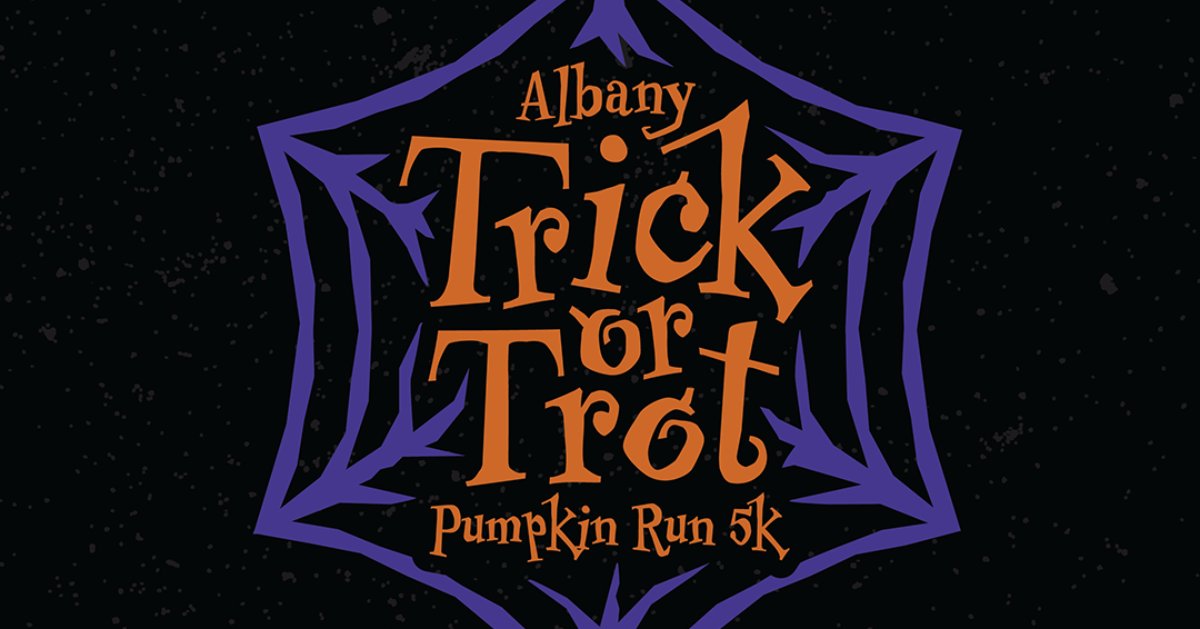 albany trick or trot pumpkin run logo