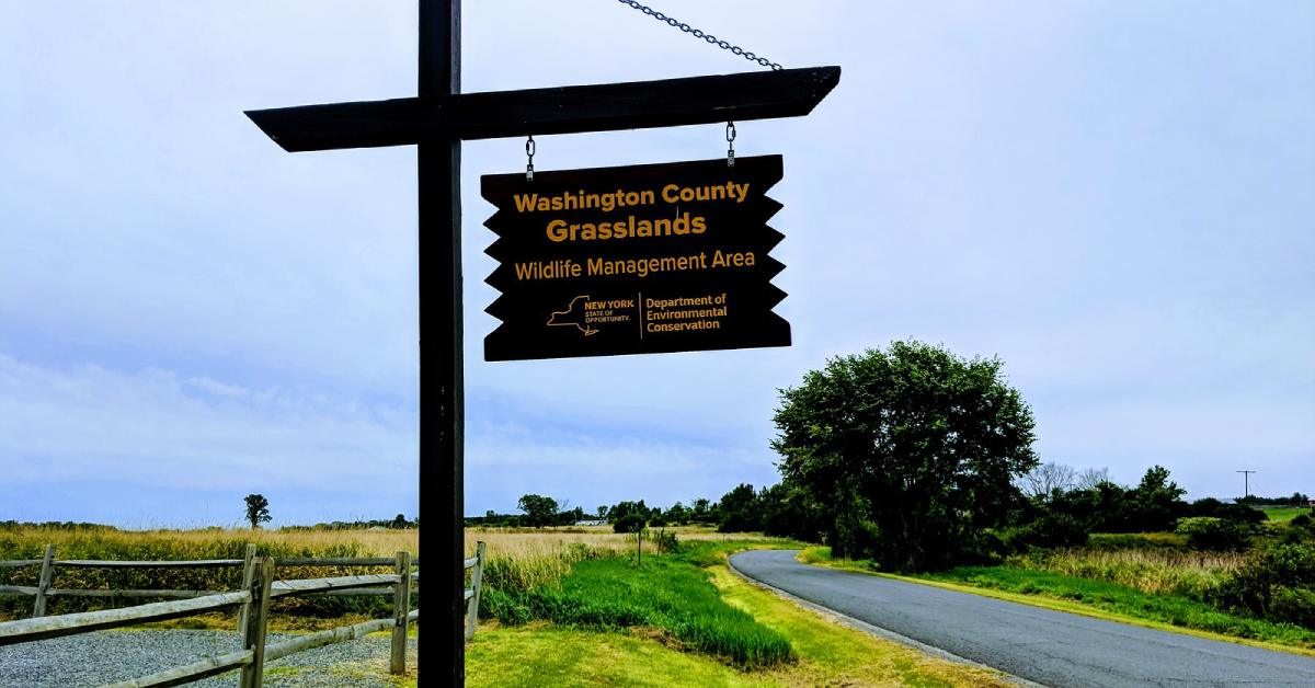 sign for the washington county grasslands