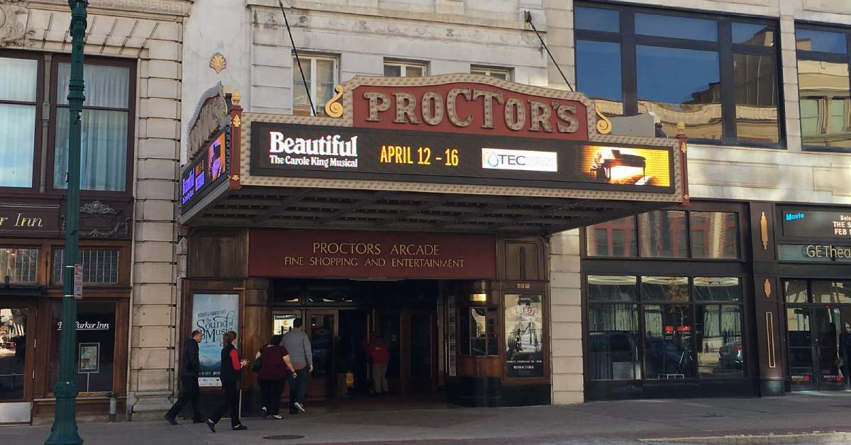 exterior of proctors theatre