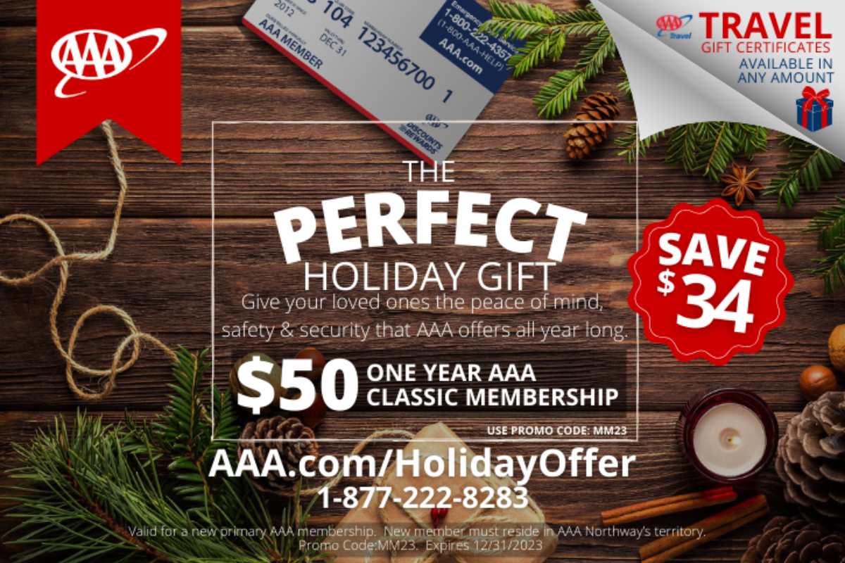 promotional image for $50 for a AAA membership