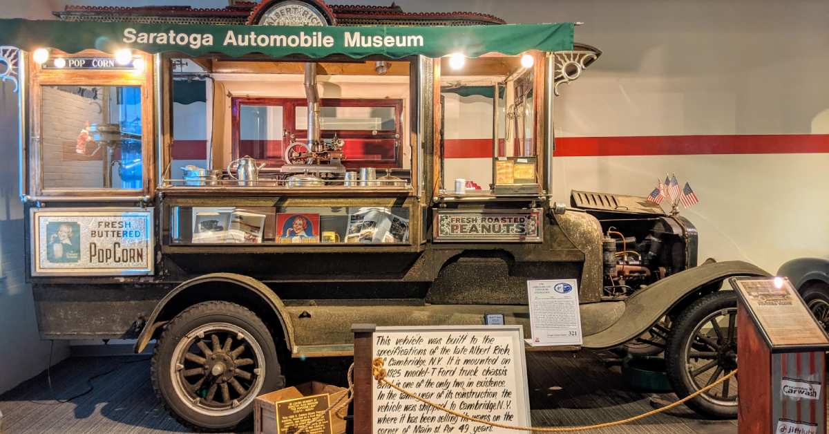 an old school popcorn car