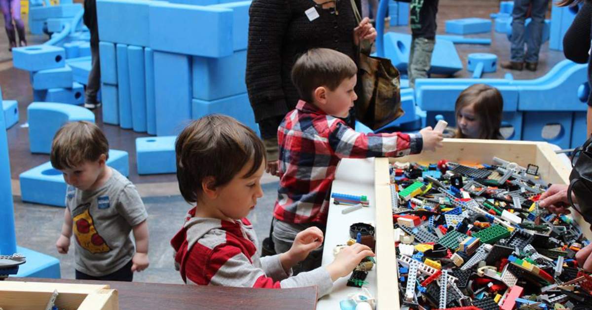 kids playing with legos