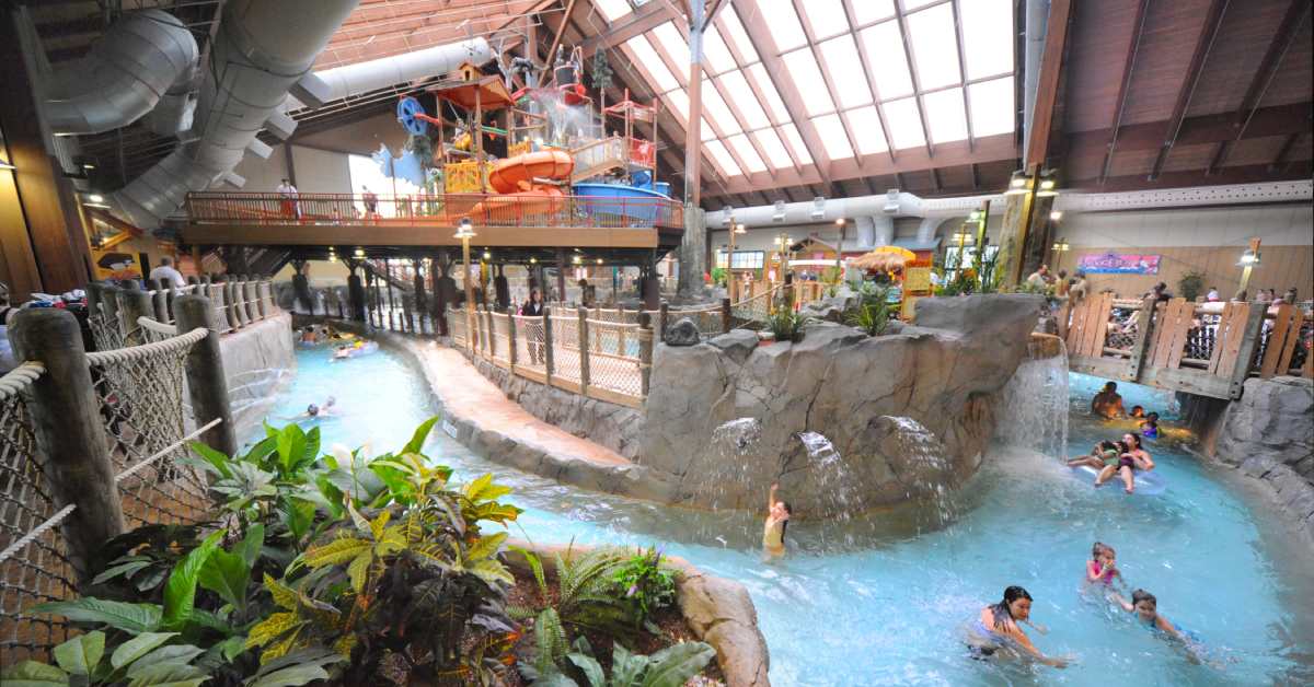 indoor waterpark with lazy river