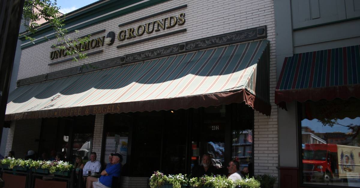 outside of the uncommon grounds coffee shop