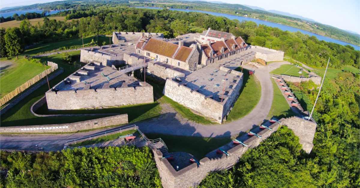 aerial view of fort ticonderoga