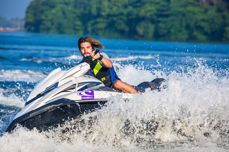 a man jet skiing