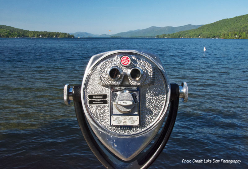 viewfinder overlooking lake george