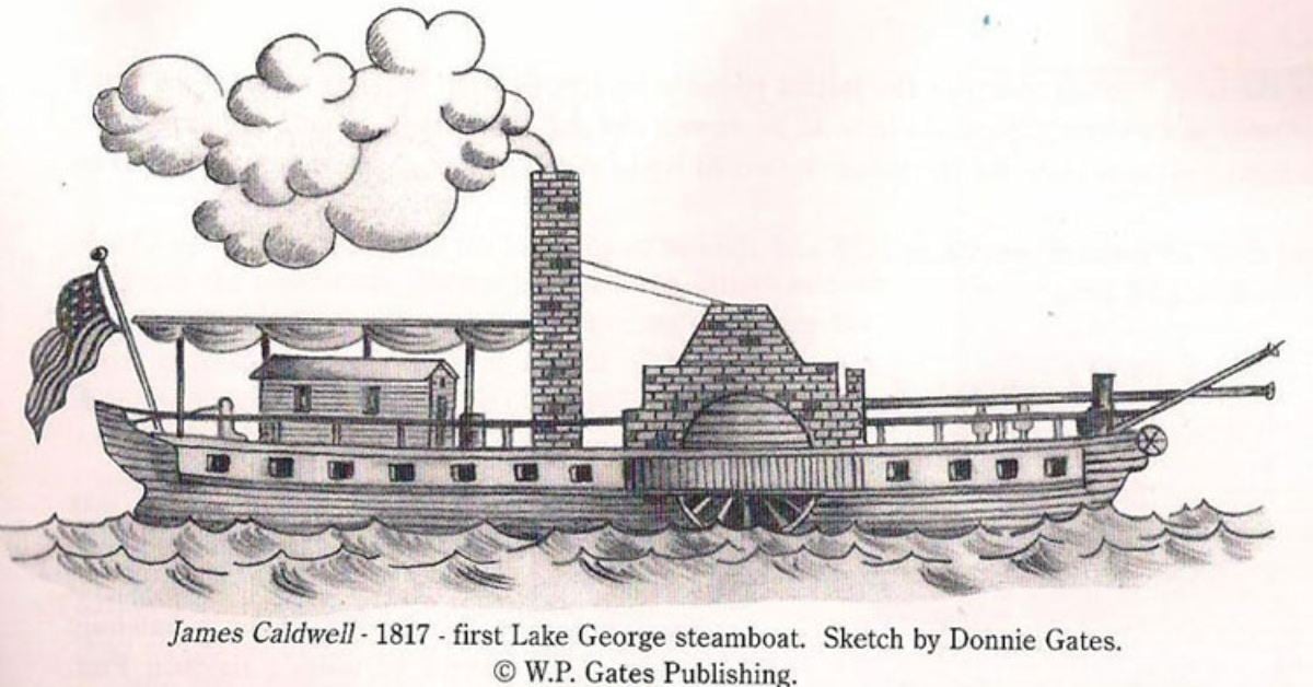 james caldwell steamboat sketch