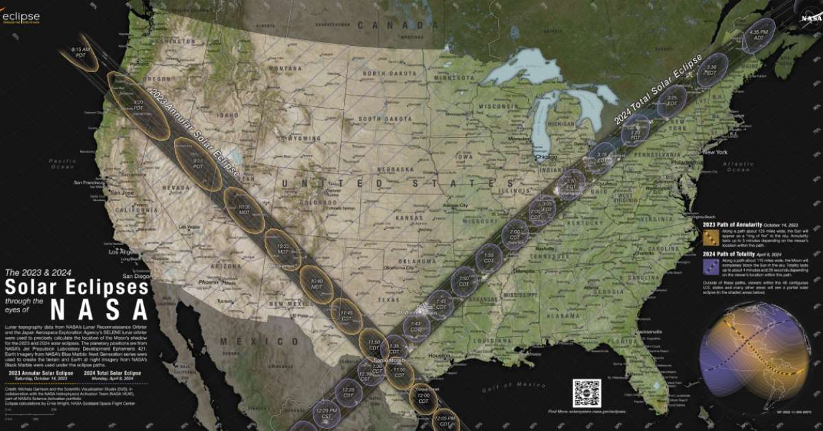 2024 solar eclipse map