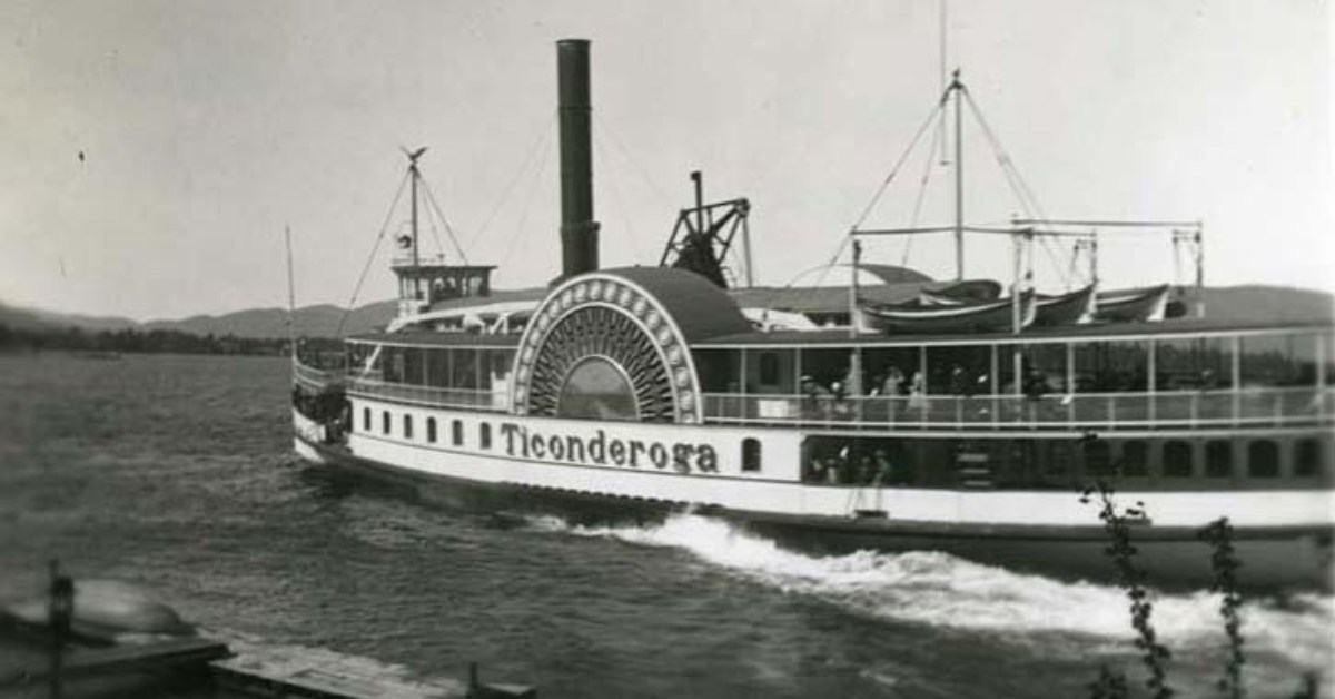 ticonderoga steamboat on lake george