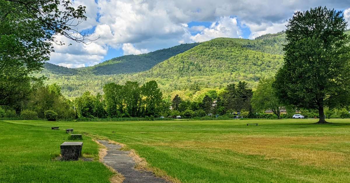 walking path in park