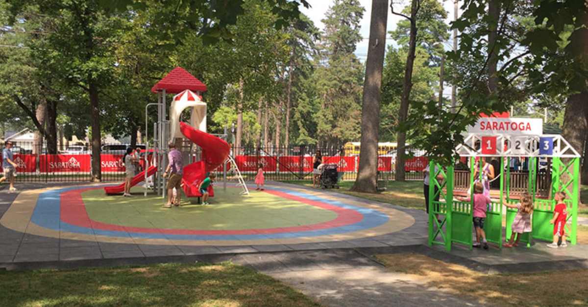 playground at Saratoga race course