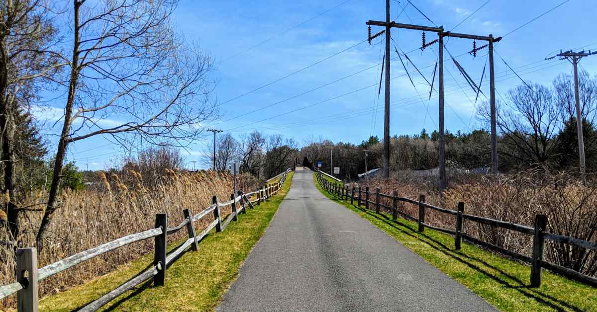 paved path along fields