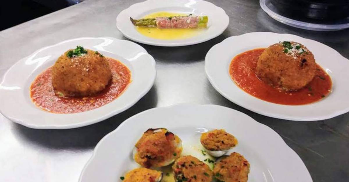 plates of food on a table