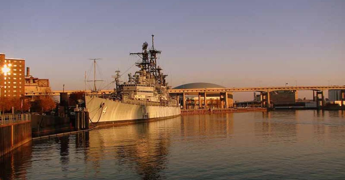 large ship in the water