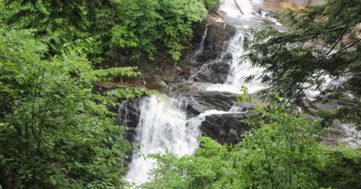 rushing waterfall