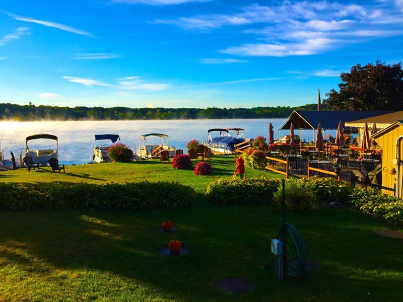 View of Glen Lake from The Docksider Restaurant