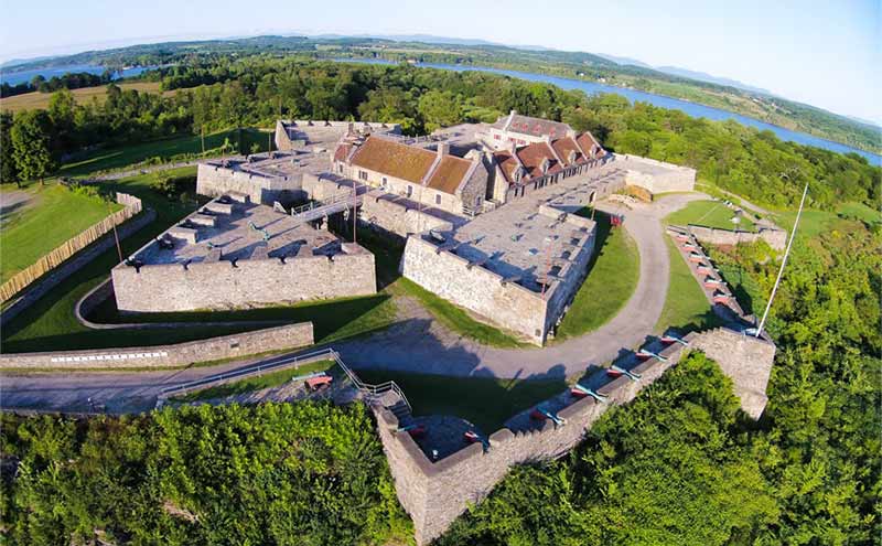 Aerial view of Fort Ticonderoga