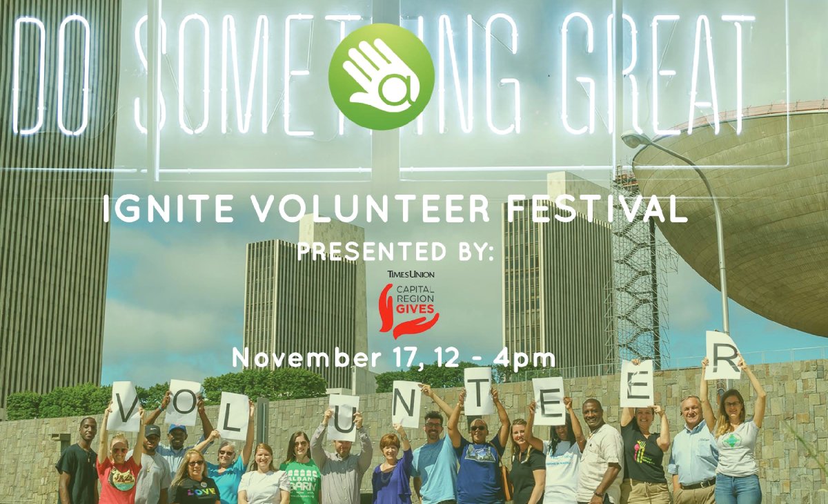 promo image for ignite volunteer festival