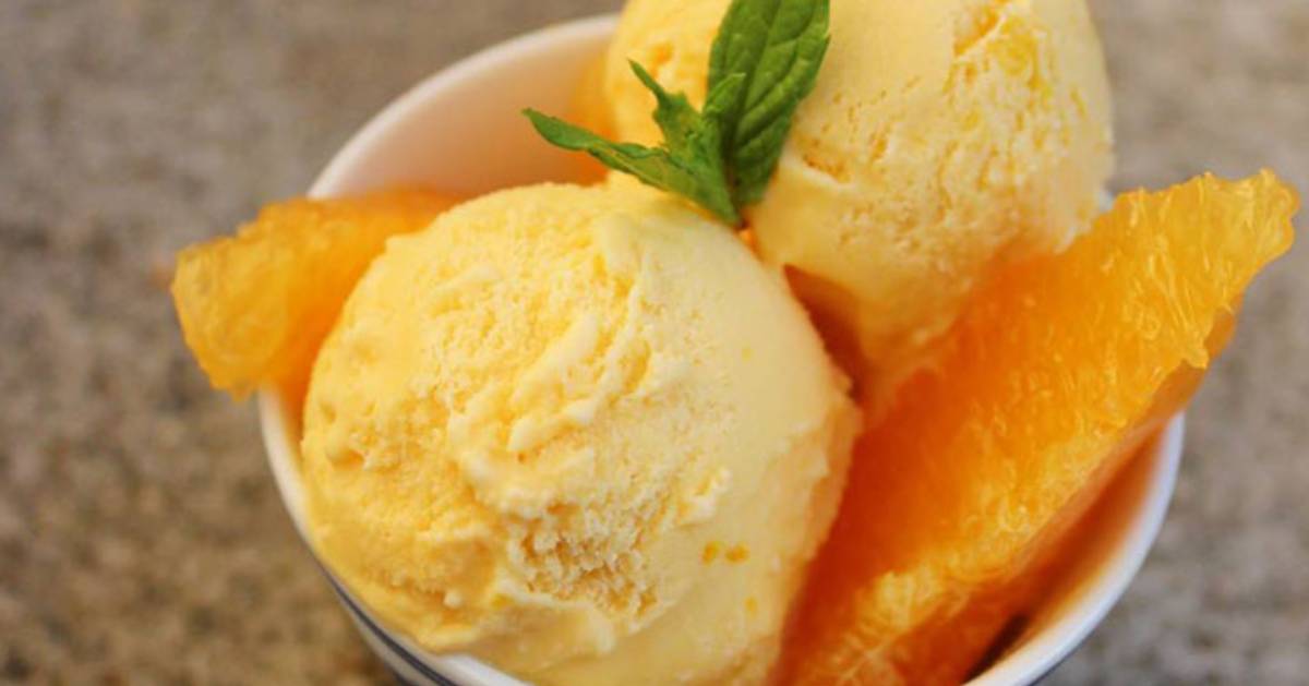 orange ice cream 