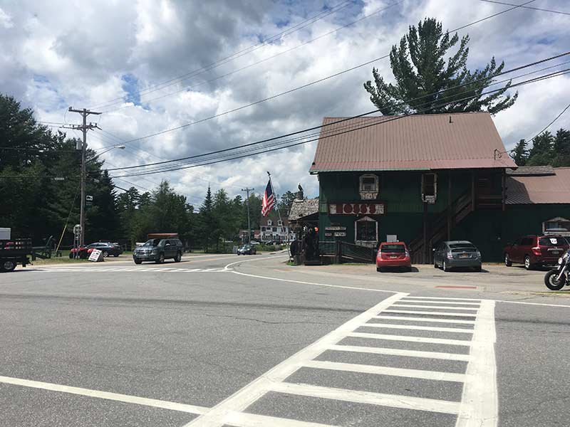 View of Main Street in Long Lake, NY